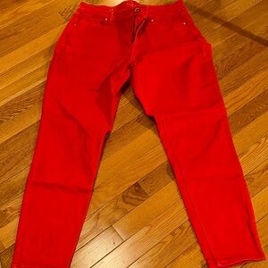 WHBM Skinny ankle in bright pink